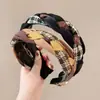 Diadema de Color Bloqueo con Calavera Alta para Mujer, Otoño/Invierno, Aspecto de Alta Gama, Hace que la Cara Parezca Más Pequeña, Diadema, Pinza para el Cabello Elegante y Versátil, No Aprieta la Cabeza, Accesorio para el Cabello