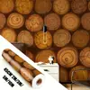 Papel de Parede Estilo Étnico Personalizado Adesivos de Parede à Prova d'Água Adesivos para Reforma de Móveis Papel de Parede para Decoração de Parede com Fundo de Madeira