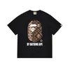 Camiseta BAPE Verão Camuflada Unissex Manga Curta Gola Redonda Estilo Japonês Tendência