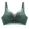 Lencería Sexy de Encaje para Mujer Sin Aros, Push-Up, Sin Costuras, Transpirable y Cómodo Sujetador, Push-Up para Pecho Pequeño, Lencería Ajustable para Mujer