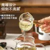 Diseño de Nicho Espresso Mango de Madera Báscula Vidrio Resistente al Calor Mini Taza de Leche Condimento Jarra para Verter Leche