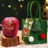 Bolsa de Maçã de Natal Feltro Bolsa de Presente Infantil Caixa de Presente de Véspera de Natal Bolsa Carteiro Bolsa de Doces Caixa de Embalagem de Presente