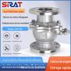 Válvula de esfera com flange SIRAT sharp Q41F-16P resistente a alta pressão e alta temperatura para vapor e gás em aço inoxidável 304 316L