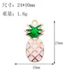 Colgantes de Aleación de Esmalte Serie Frutas Fresa Cereza Manzana Accesorios para Joyería Pulsera Collar Aretes Charms
