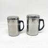Copo Térmico de Aço Inoxidável de Camada Dupla com Alça, Isolado, Isolamento Térmico, Anti-Escaldante, Copo para Escritório, Caneca de Café com Marca