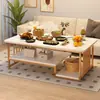 Mesa de centro para sala de estar, moderna y simple, adecuada para apartamentos pequeños, mesa de té para balcón, mesa de centro simple, mesa para uso en sala de estar