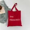 Bolso de Lona de Moda de Nicho 2026 Primavera Nuevo Estilo con Letras para Viajar con Estilo Gran Capacidad Bolso de Hombro Bolso Ligero