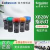 Indicador luminoso Schneider Pulsador XB2BV con LED AC/DC24V48V azul/verde/rojo/blanco/amarillo disponible