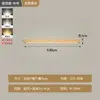 Luz de Pasillo de Espectro Completo, Luz de Techo Minimalista de Tira Larga con Textura de Madera Nórdica, Luz para Entrada Balcón, Luz LED