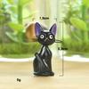 Pequeno fresco coreano desenho animado gato preto gato mão DIY all-match micro-paisagem jardinagem carne paisagismo boneca