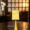 Bolsita Bordada con Patrón de Dragón de Brocado Estilo Chino, Exquisita Bolsa Vacía con Cordón, Colgante Auspicioso Portátil para Hanfu, Venta al por Mayor Personalizada