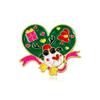 Broche de Natal Original Papai Noel Alce Desenho Animado Decoração de Natal Criativa Broche Liga Espigada Cavalo Pin Emblema