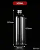 Botellas de plástico PET transparente de 50/60 ml con tapas de aluminio, botellas para líquidos, botellas para pintura, a prueba de fugas y selladas, disponibles para venta al por mayor
