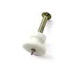 Clavos Mini Sin Marca de Cabeza Redonda, Clavos para Cemento, Clavos Invisibles, Ranuras para Tarjetas de Reloj de Pared, Clavos Blancos Pequeños Redondos para Pared, Clavos de Pared de Aguja Única