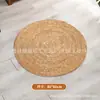 Tapete Doméstico Sala de Estar Quarto Tapete de Algodão Tapete de Chão Trançado com Corda de Algodão Fitness Algodão Brinquedo de Bebê Antiderrapante Algodão Antiderrapante