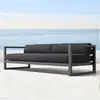 Sofá de Aleación de Aluminio para Exteriores Estilo Industrial Impermeable Muebles para Patio de Hotel Jardín Villa Juego de Sofás para Exteriores