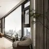 Puerta y Ventana de Aleación de Aluminio de Puente Roto Personalizada de Shanghái Serie 108 Pantalla de Ventana Soldada sin Costuras Juego Completo Integrado de Ventanas Insonorizadas