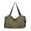 Nova Bolsa de Lona Outono 2026 Estilo Coreano Retrô Cor Sólida Grande Capacidade Bolsa Tote para Trabalho Deslocamento Bolsa de Ombro Casual