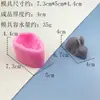 Molde de Silicona de Conejito Tridimensional Molde de Grado Alimenticio para Hacer Mousse Chocolate Pastel, Yeso y Velas Aromáticas
