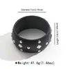 B3436 Pulseira de Madeira Geométrica com Rebites de Estrela Outono e Inverno Moda Estilosa Luxo Acessível Retrô Exportação Joias de Mão