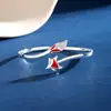 Nuevo Pulsera de Zorro Chino Femenina Nicho Pulsera Abierta Sólida Joyería de Mano Versátil de Gama Alta para Regalo de Novias