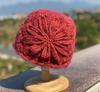 Gorro de punto de lana cálido y combinable con todo, estilo japonés, de doble capa, hecho a mano, para mujer, otoño e invierno, estilo coreano, con puntera