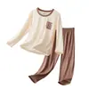 Ropa de Casa para Adolescentes, Conjuntos de Manga Corta para Niños, Pijamas de Lyocell para Niñas, Ropa Refrigerante para Niños de Edad Media y Mayores para Estudiantes de Primaria