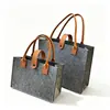 Bolsa de fieltro nueva personalizada Regalo Compras Empaque rojo Popular bolsa de fieltro ecológica Se puede agregar logo
