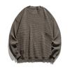 Suéter Cálido Grueso de Invierno para Hombre Suelto Moderno de Marca Talla Grande Suéter Otoño e Invierno Cuello Redondo Chaqueta para Gordito