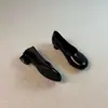 Versión de Piel de Vaca~Zapatos Mary Jane Retro Franceses para Mujer, Estilo Primavera y Otoño, Punta Redonda, Boca Baja, Tacones Altos, Zapatos de Cuero con Correa Única