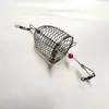 Gaiola de Isca de Aço Inoxidável Fio de Isca Anzol Alimentador de Chumbada Gaiola de Chumbada Transfronteiriça Gancho Bomba Gaiola de Isca para Vara de Pesca de Mar Equipamento de Pesca Gaiola de Arame de Aço