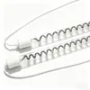 Tubo de lámpara de calentamiento infrarrojo de onda corta, lámpara de calentamiento infrarrojo de tubo doble con recubrimiento blanco, lámpara infrarroja de tubo doble con recubrimiento dorado, lámpara IR