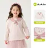 Camiseta Bebé Dudu Home Cuello Marinero Ropa de Otoño Capa Base Antiestática Infantil Niños Novedades de Otoño Niñas Ropa Infantil t