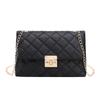 Bolso de Mujer de Moda Simple Clásico Bordado Diamante A Cuadros Cadena Bolso Cuadrado Pequeño Versátil Dulce Cruzado Hombro Mini Bolso para Teléfono Móvil