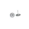 Accesorios de Perlas DIY Plata de Ley S925 Moda Aretes Micro-Incrustados Aretes Aretes 6-10 mm Soporte Vacío Sin Perlas