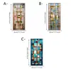 Película Eletrostática Fosca Colorida Geométrica Retro Transparente Opaca Deslumbrante Luz e Sombra Adesivo Decorativo para Janela de Casa Transfronteiriço