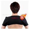 El fabricante suministra directamente hombreras de turmalina autocalentables de infrarrojo lejano, hombreras autocalentables de doble hombro para terapia magnética
