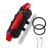 Luz Traseira de Bicicleta 918 Carregamento USB Luz de Advertência de Segurança para Ciclismo Noturno Luz de Bicicleta LED de Alto Brilho para Ciclismo ao Ar Livre