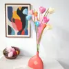 Rosas de Espuma Simulada de Tres Cabezas para Estudios de Fotografía de Bodas, Decoración de Hoteles, Diseño Floral, Accesorios Fotográficos de Gama Alta