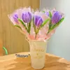 Ramo Creativo de Palitos Retorcidos (16 Piezas Vienen con un Cubo) Regalo para el Día del Maestro, Ramo de Palo Retorcido Simulado, Girasol
