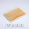 Platos de postre tejidos estilo ratán de melamina, bandejas para servir de restaurante de hot pot, vajilla tejida de bambú, platos rectangulares y platos de plástico imitación porcelana
