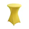 Venda Direta de Fábrica Capa para Mesa de Bar Cor Sólida Toalha de Mesa Alta para Mesa de Banquete Cocktail Mesa Alta Elástica Ajustável Capa para Mesa Redonda