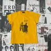 25Fw Erd Melancólico Rico Segunda Generación Nicho Marca de Moda Verano Americano Algodón Puro Holgado Camiseta de Manga Corta para Hombre Pareja