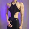Lencería Sexy Lobe, Apasionada y Atractiva, Ropa de Malla para Hombres Sin Eliminación, Body Tentador de Malla Transparente Hueco