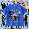 Nueva camiseta de manga corta para niños del juego de Roblox Animal Hospital, top moderno