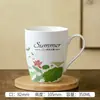 Caneca de Cerâmica Estilo Pastoral Simples, Caneca de Café para Escritório Feita Sob Medida, Presente Promocional Atacado