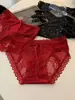 Ropa Interior Roja de Encaje Francés para el Año de Nacimiento, Festivos, Sexys y Seductores, Nueva Tanga de Malla Pura Pasión para Mujer 2025