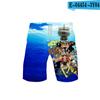 Verano AliExpress nuevo japonés difuso pequeño mar 3D impresión a color shorts casuales pantalones de playa