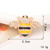 Accesorios creativos de joyería de abeja con gemas de aleación para bricolaje, accesorios para zapatos con agujeros, carcasa para teléfono móvil, material de taladro manual de belleza