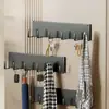 Estante de Almacenamiento Magnético Detrás de la Puerta, Caja de Almacenamiento para Pañuelos y Servilletas, Dispensador de Pañuelos Montado en la Pared, Cesta de Almacenamiento para Bolsas y Llaves para Entrada Sin Taladro
